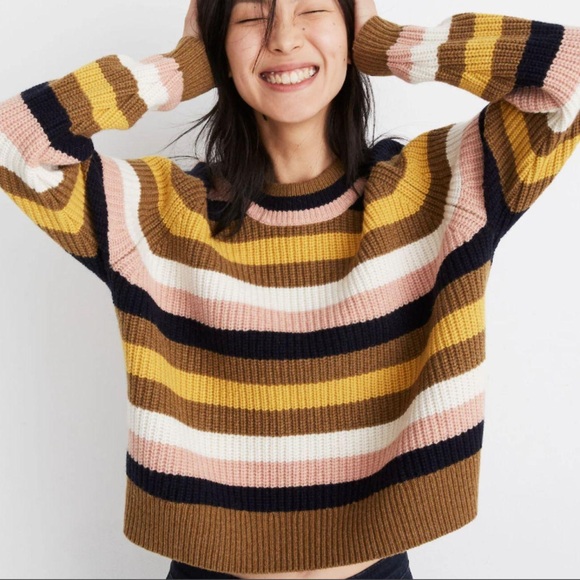 Madewell Sweaters - Striped Multicolor madewell Women’s sweater size small